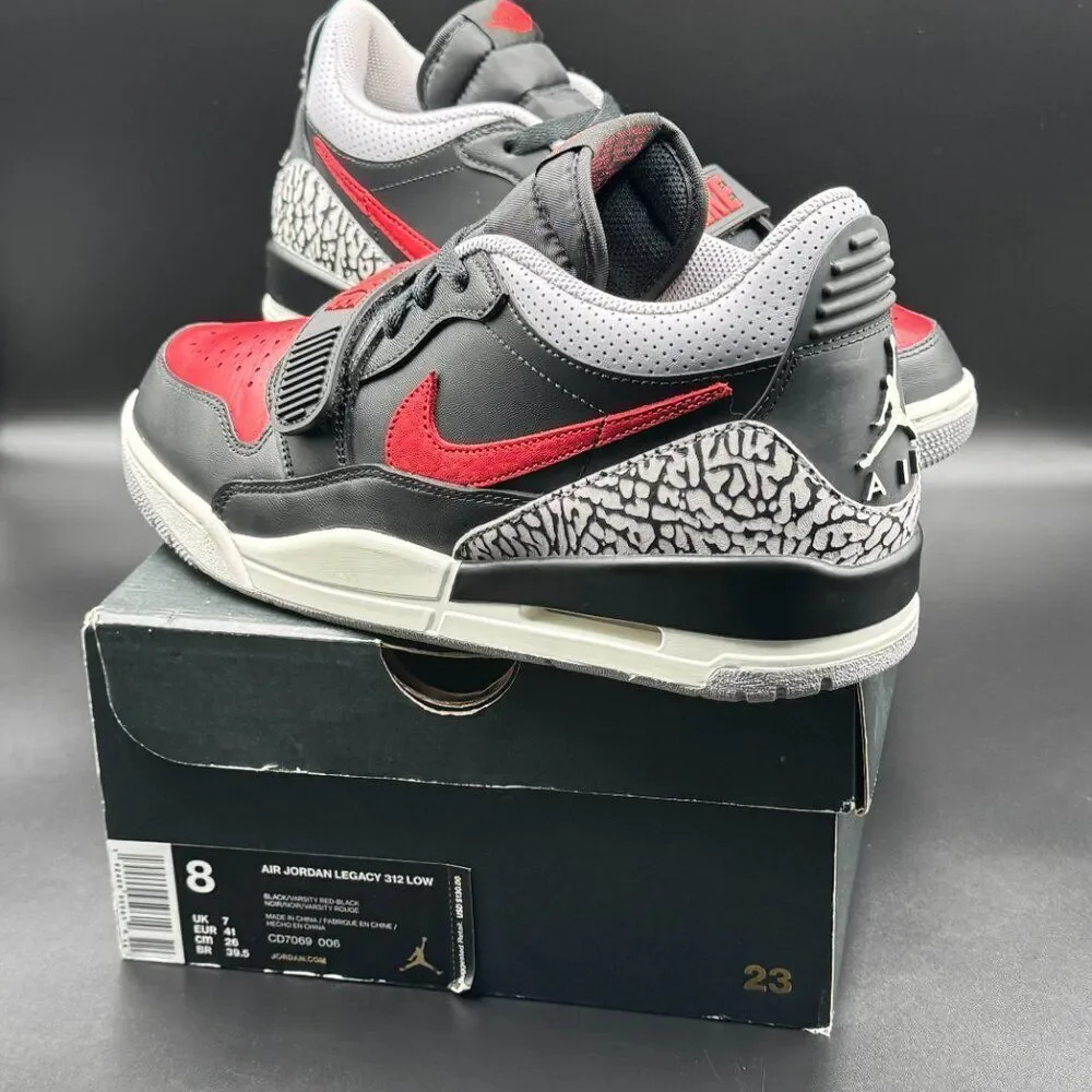 Jordan Legacy 312 Low 'Bred Cement'